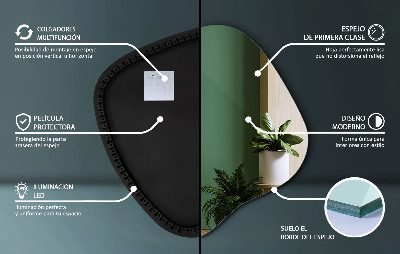 Nepravidelne led zrkadlo unikátny