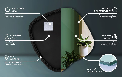 Nepravidelne led zrkadlo unikátny