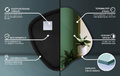 Nepravidelne led zrkadlo unikátny