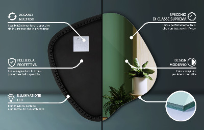 Nepravidelne led zrkadlo unikátny