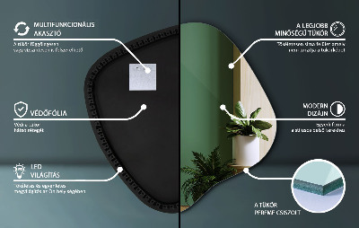 Nepravidelne led zrkadlo unikátny