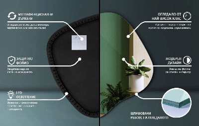 Nepravidelne led zrkadlo unikátny