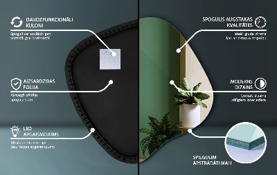 Nepravidelne led zrkadlo unikátny