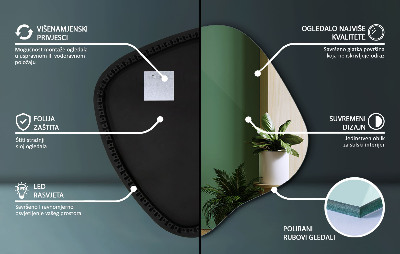 Nepravidelne led zrkadlo unikátny