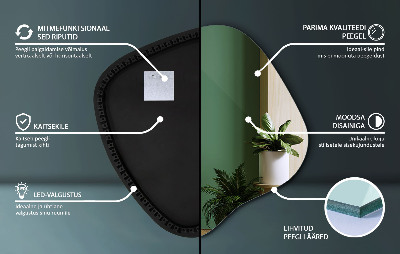 Nepravidelne led zrkadlo unikátny