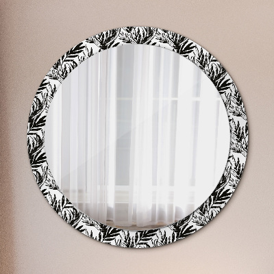 Kulaté zrcadlo tištěný rám Netvor