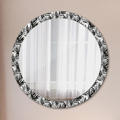 Kulaté zrcadlo tištěný rám Netvor
