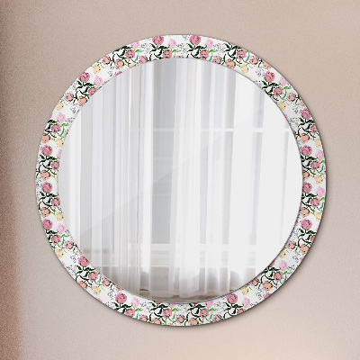 Kulaté zrcadlo s dekorem Pivové pupeny