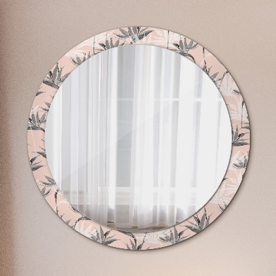 Kulaté zrcadlo s dekorem Ptačí ráj