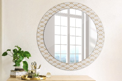 Kulaté zrcadlo s dekorem Orientální květina