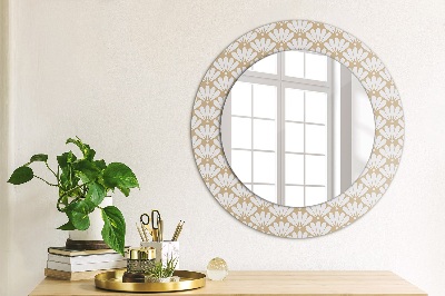 Kulaté zrcadlo s dekorem Orientální květina
