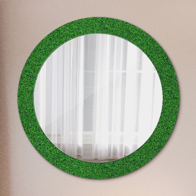Kulaté zrcadlo s dekorem Zelená tráva