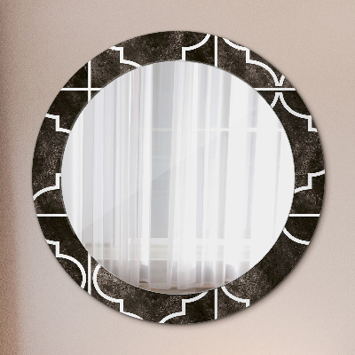 Kulaté dekorativní zrcadlo na zeď Starožitné dlaždice