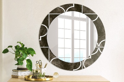 Kulaté dekorativní zrcadlo na zeď Starožitné dlaždice