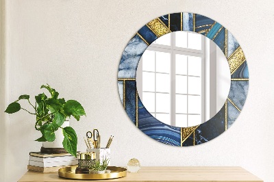 Kulaté dekorativní zrcadlo na zeď Moderní mramor