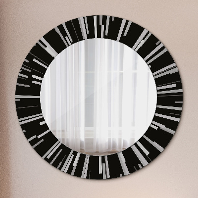 Kulaté zrcadlo s dekorem Radiální složení