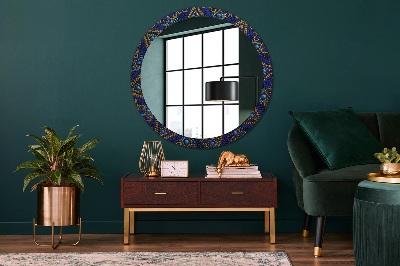 Kulaté dekorativní zrcadlo na zeď Dekorativní složení