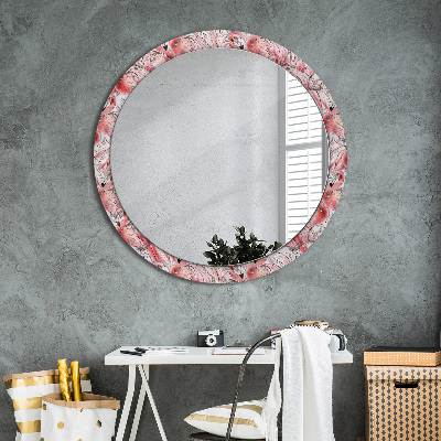 Kulaté dekorativní zrcadlo na zeď Planoucí vzor