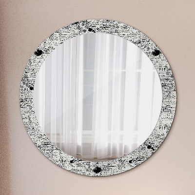 Kulaté dekorativní zrcadlo na zeď Šablona