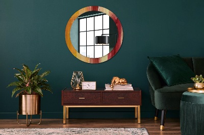 Kulaté dekorativní zrcadlo na zeď Abstraktní obrázek