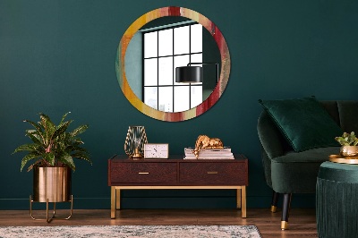 Kulaté dekorativní zrcadlo na zeď Abstraktní obrázek