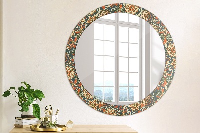 Kulaté dekorativní zrcadlo na zeď Ilustrace květu