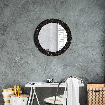 Kulaté dekorativní zrcadlo na zeď Chaotické tečky