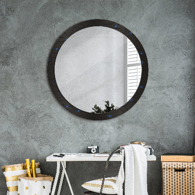 Kulaté dekorativní zrcadlo na zeď Futuristický abstrakt