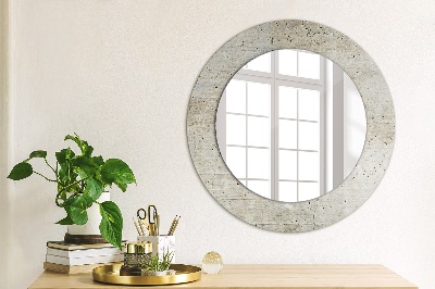 Kulaté dekorativní zrcadlo na zeď Šedý beton