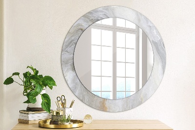 Kulaté dekorativní zrcadlo na zeď Abstraktní mramor