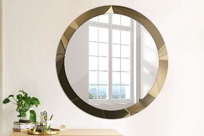 Kulaté zrcadlo tištěný rám Moderní abstrakce