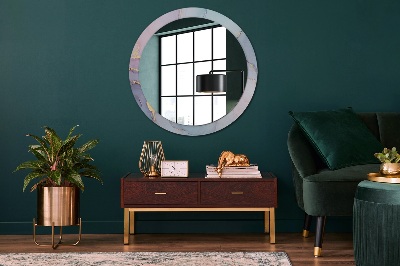 Kulaté dekorativní zrcadlo na zeď Abstraktní tekutina
