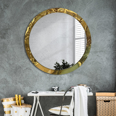 Kulaté dekorativní zrcadlo na zeď Kovové víry
