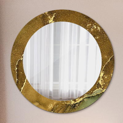 Kulaté dekorativní zrcadlo na zeď Kovové víry