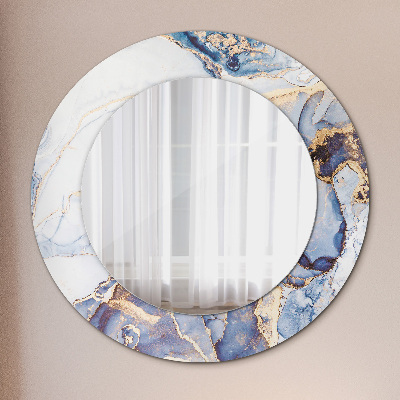 Kulaté dekorativní zrcadlo na zeď Abstraktní tekuté umění
