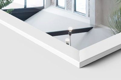 Stojace zrkadlo v bielom ráme 36x156 cm