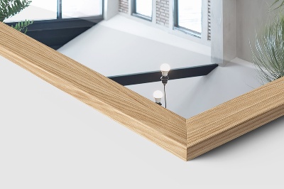 Stojace zrkadlo v ráme dubovej farby 36x156 cm