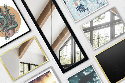 Stojace zrkadlo v ráme dubovej farby 36x156 cm