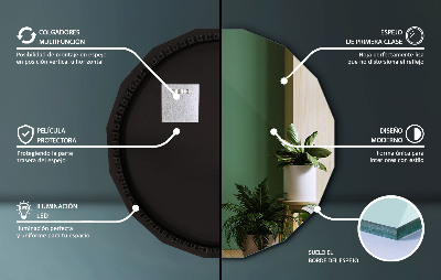 Zrkadlo mnohouholník s LED osvetlením