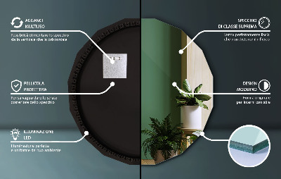 Zrkadlo mnohouholník s LED osvetlením