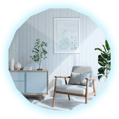 Zrkadlo mnohouholník s LED osvetlením