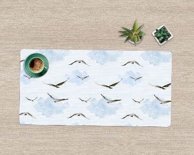 Podložka na písací stôl Vtáky na modrej oblohe