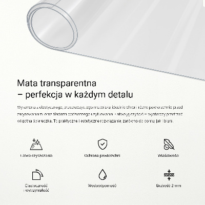 Priehľadná univerzálna ochranná podložka