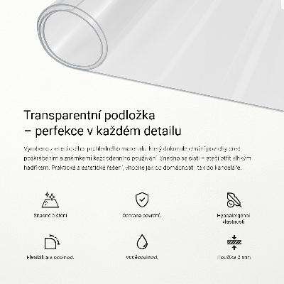 Priehľadná univerzálna ochranná podložka