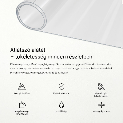 Priehľadná univerzálna ochranná podložka