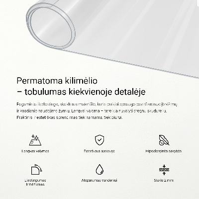 Priehľadná univerzálna ochranná podložka