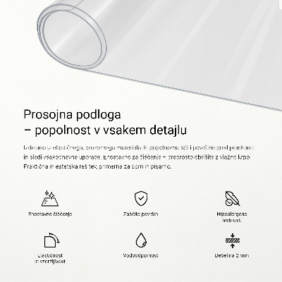 Priehľadná univerzálna ochranná podložka