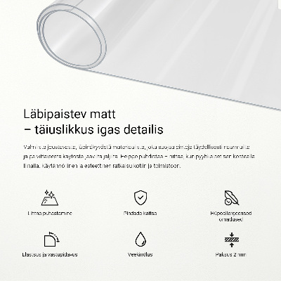 Priehľadná univerzálna ochranná podložka