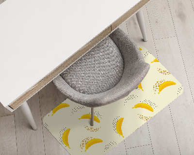 Podložka pod kolieskovú stoličku Banány bodky
