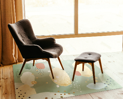 Podložka pod kolieskovú stoličku Akvarel